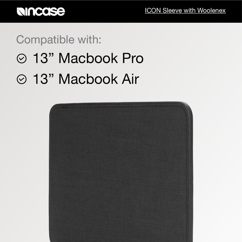 Incase ICON Sleeve with Woolenex - MacBook Air 13 inch M1, 2020, 2019, 2018 & MacBook Pro 13 inch 2019, 2018, 2017, 2016 Case - Fitted MacBook Case, Laptop Sleeve, Hard Cover, Durable (Blush Pink) - Image 3